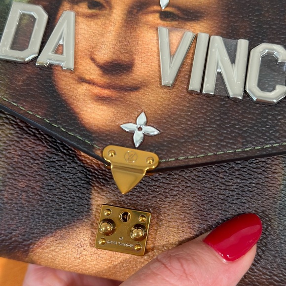 Ultra Rare Louis Vuitton Jeff Koons Mona Lisa wallet on chain nwt - Picture 7 of 17